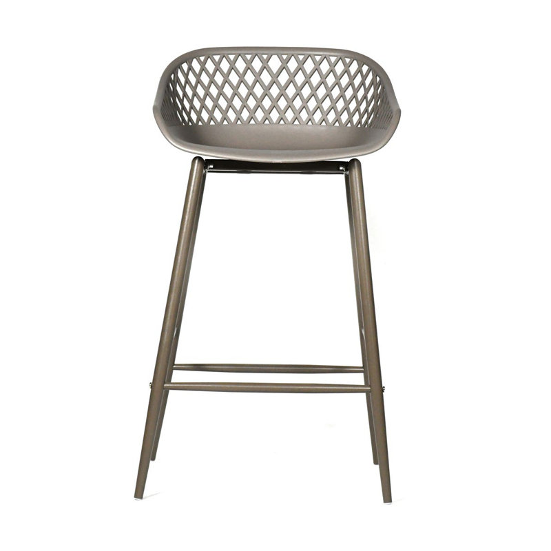 Newark Patio Bar Stool, 25.5", Taupe