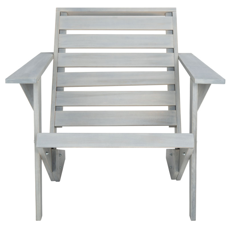Chaise Adirondack en bois massif Ursa, Gris cendré