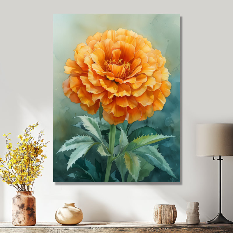 Orange orange, parfum, souci, art mural, Toile tendue, H 16 po x l 32 po