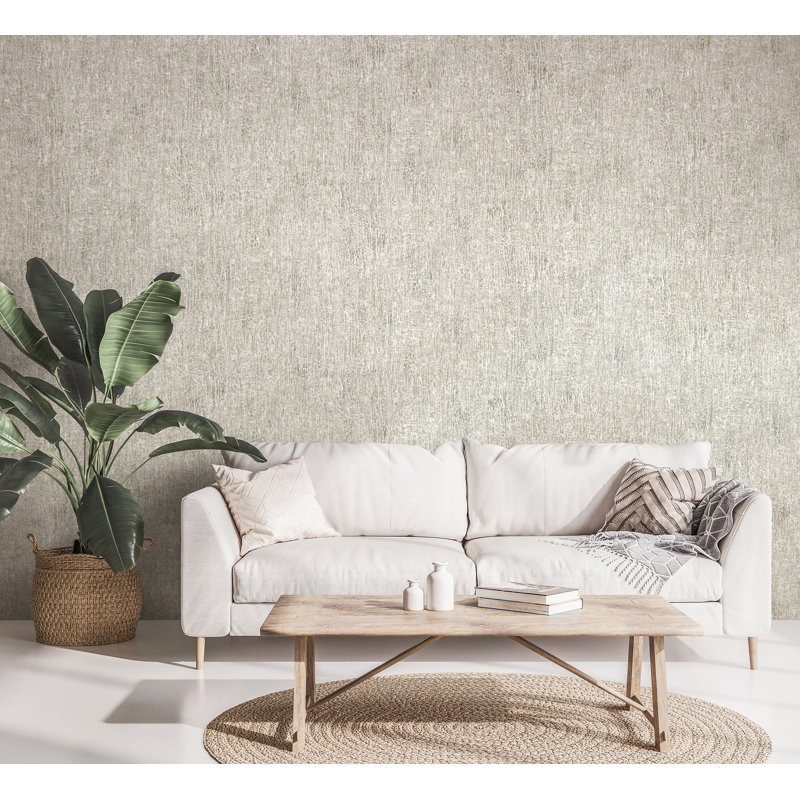 Arohan Silky Metallic Plain Base Texture Design 10m x 53cm Wallpaper Roll, Taupe Grey