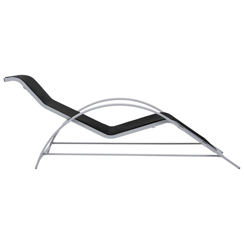 Abdullaahi 167cm Long Single Chaise, Black