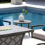 Table d'appoint Calliann en aluminium thermolaqué
