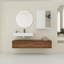 Meuble-lavabo mural 60 po avec lavabo en résine et armoire à 2 côtés