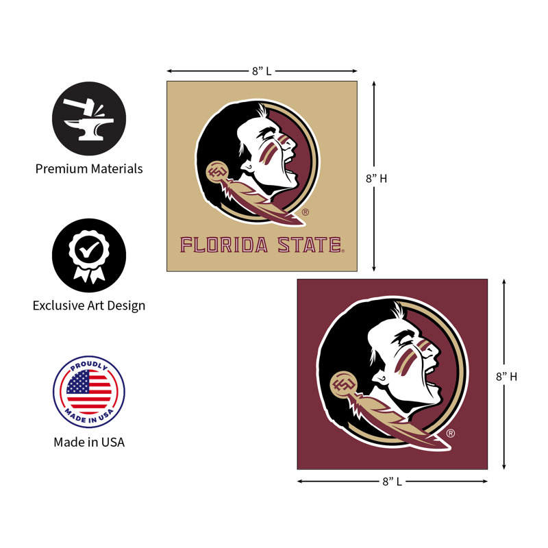 Florida State University - ensemble de 2 reproductions sans cadre
