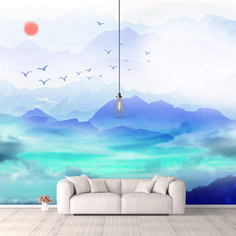 Murale de paysage de paysage de rêve, L 66 po x l 96 po