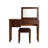 Small Space Vintage Solid Wood Flip-Top Vanity Table-1647353863