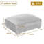 42.9cm Wide Rectangle Solid Colour Standard Ottoman-407623975