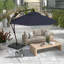 Parasol en porte-à-faux octogonal en porte-à-faux 9 pi x 9 pi 3 po Houpt-88143333