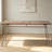 Modern Nut-Brown Rectangular Solid Wood Dining Table