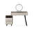 Makeup Vanity with Light mirror,4 drawers