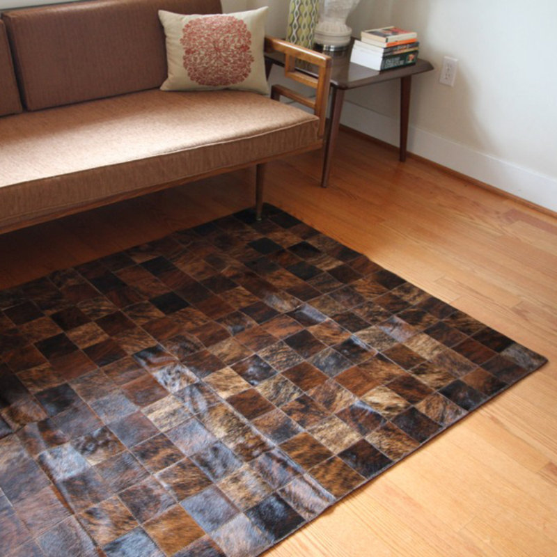 Bellaire Cowhide Patchwork Indoor Rug, Rectangle 5' x 8'