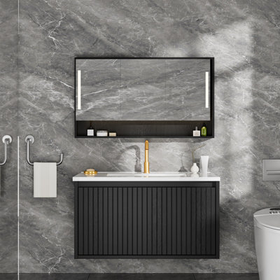 Meuble-lavabo 30 po avec lavabo en céramique