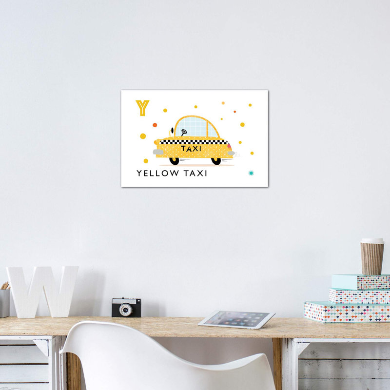 «Y Is for Yellow» - impression, Toile tendue, Pas de tapis, H 26 po x l 40 po x 1,5 po