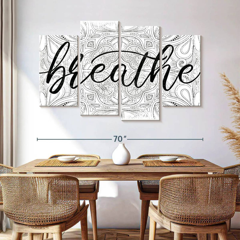Tergel Breathe Zen Pattern, 42" H x 68" W