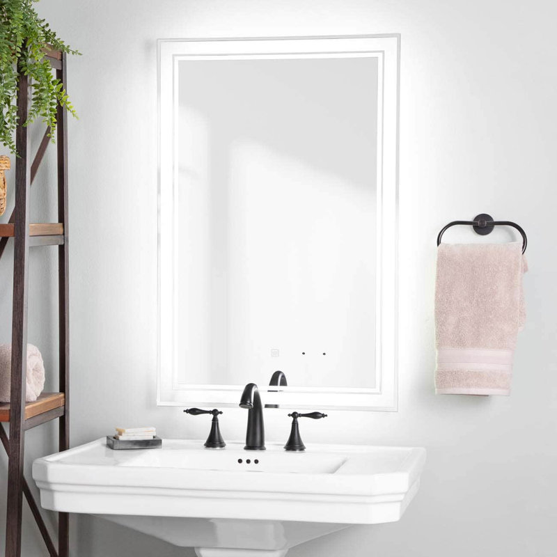 Miroir de salle de bain mural Totterdell, 32 po x 20 po