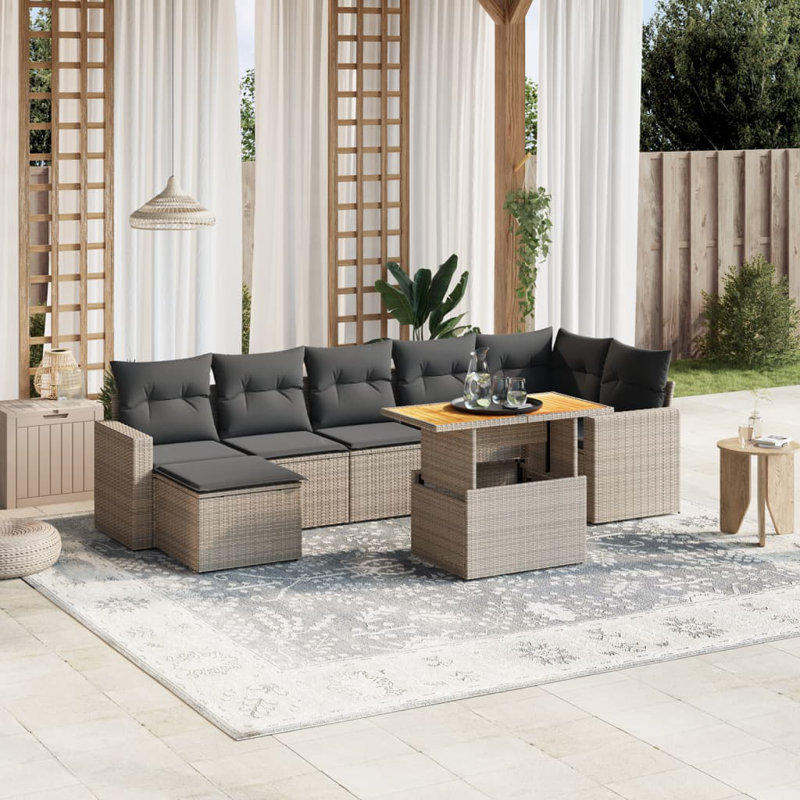 Ensemble de canapé Vidaxl gris, gris foncé