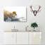 Wolf In The Wilderness In Abstract - Wrapped Canvas-55299623