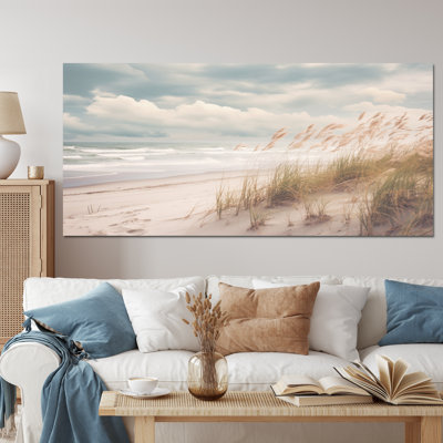 Aliegha Beach Grass Landscape IV - Coastal Beach, art mural