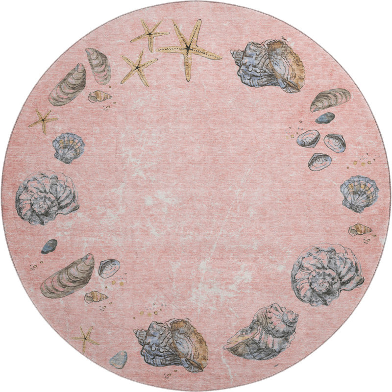 Tapis Cerrito AMF188 lavable à la machine de qualité supérieure, Rond 8 pi