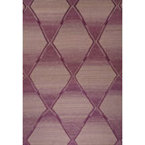 Moroccan Geometric Area Rug in Purple
