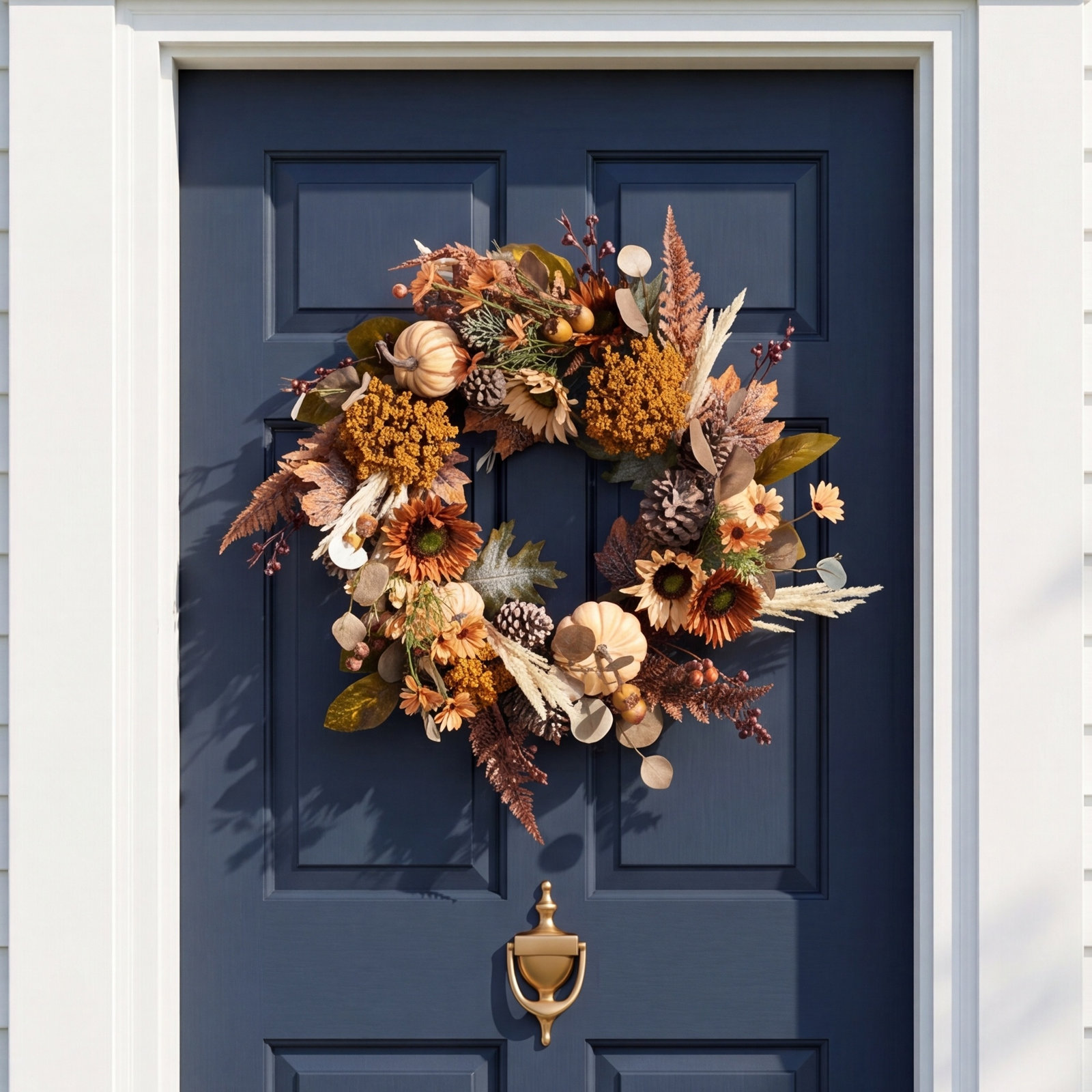 28'' Thanksgiving Faux Oak Wreath
