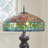 33.25"H Tulip Tiffany-Style Stained Glass Table Lamp