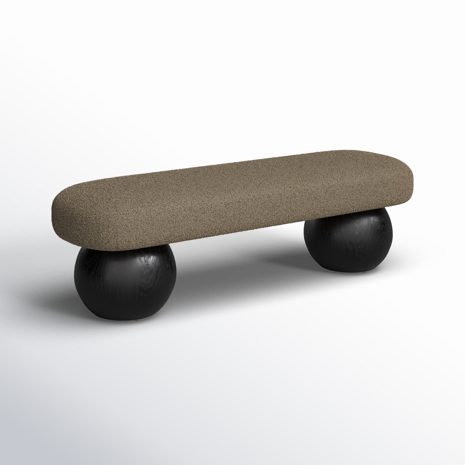 Bowie 60" Bedroom Bench, Black, Olive