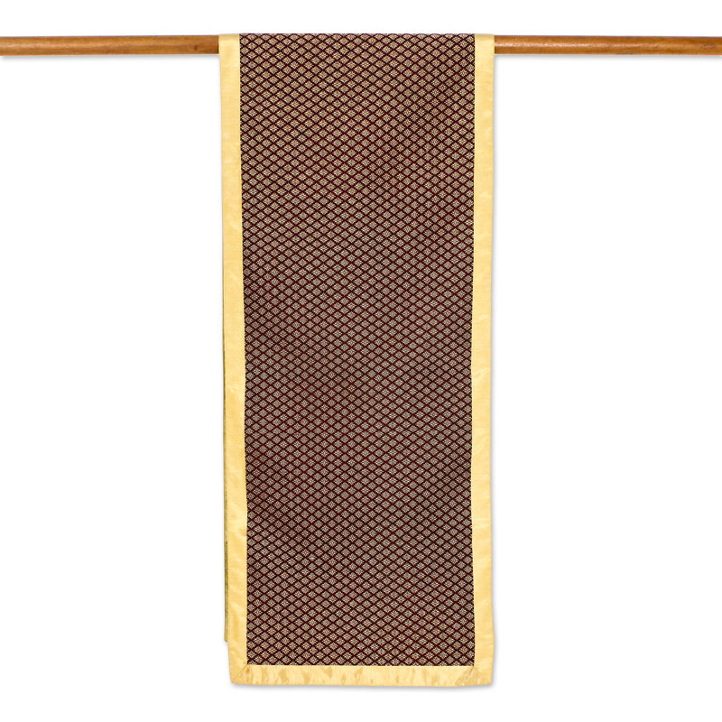Harb Yok Dok Elegance Cotton and Silk-Blend Table Runner
