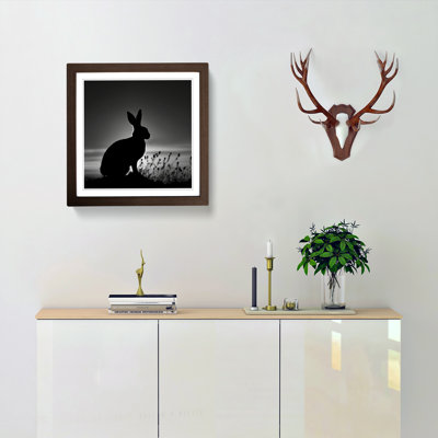 Rabbit Silhouette - Framed Print