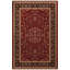 Tapis décoratif rétro bourgogne à motifs traditionnels-1627825432