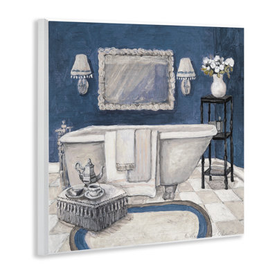Peaceful Blue Bath Wall Plaque, design by Charlene Olson