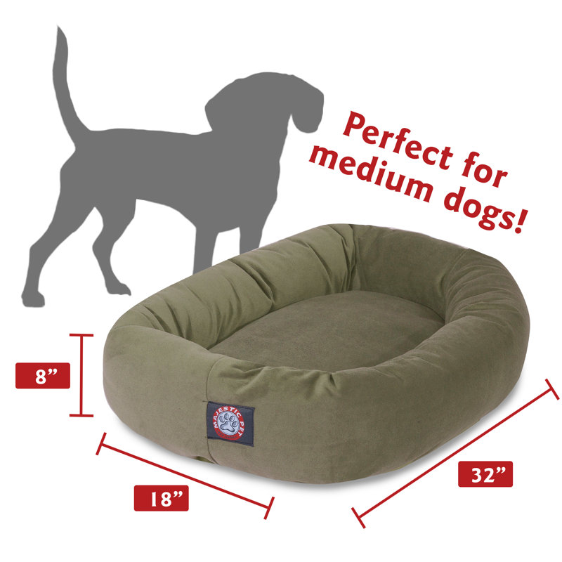 Traversin pour chien, Sauge, Moyen (l 18 po x P 32 po x H 8 po)