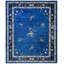 Antique Peking Chinese Floral Hooked Rug