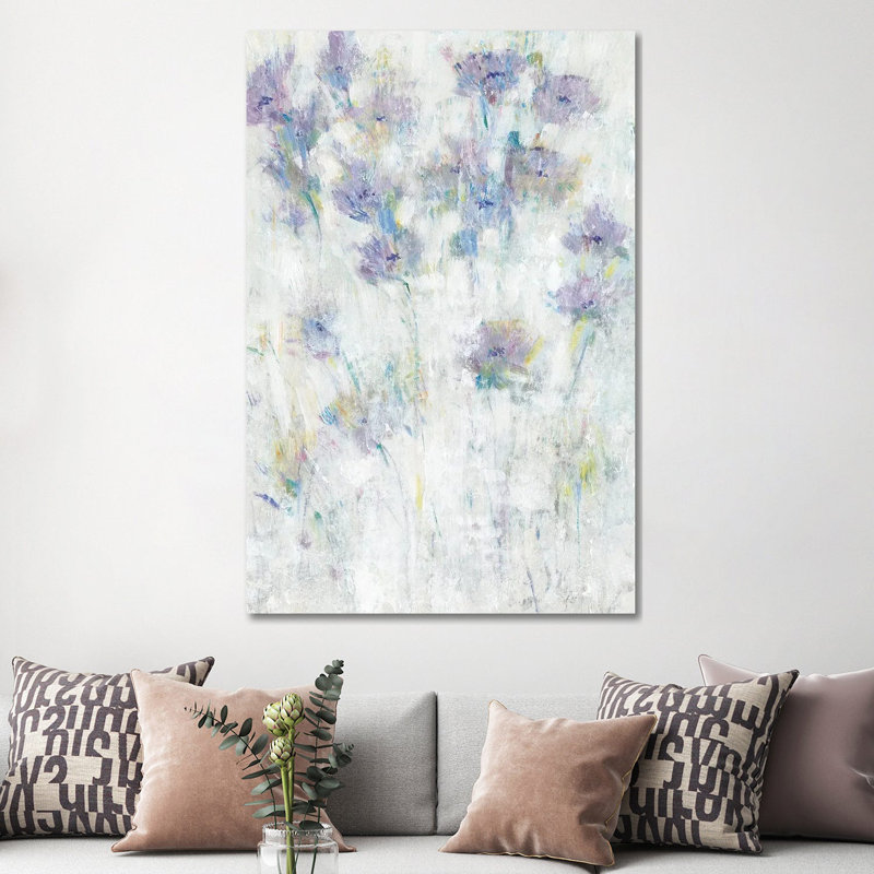 Lavender Floral Fresco I by Tim OToole - Wrapped Canvas Painting, 152.5 cm H x 101.5 cm W