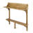 Bushnell Modern Rustic Acacia Wood Outdoor Balcony Bar Table with Space-Saving Rail Mount Design-950306352