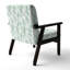 Chaise rembourrée moderne - Notes vertes de fauteuil vert abstrait-720249271