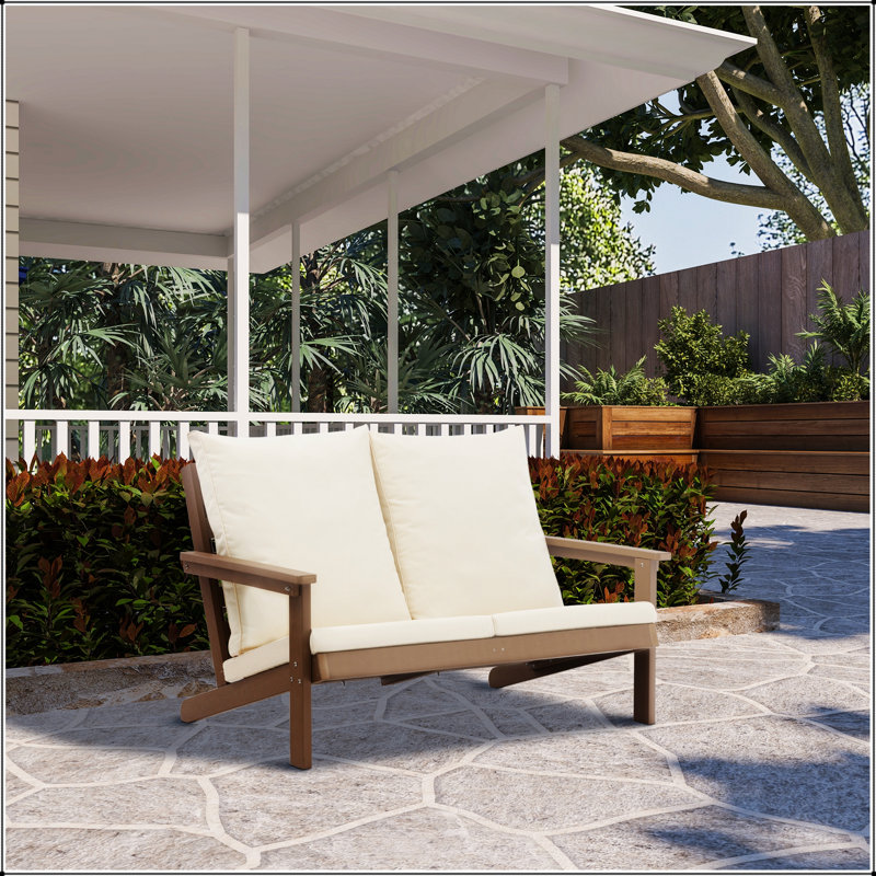 Canapé d'extérieur pour causeuse de patio, résistant aux intempéries et durable pour le confort de votre jardin toute l'année
