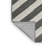 Washable Steel Gray White Striped Area Rug-820056209