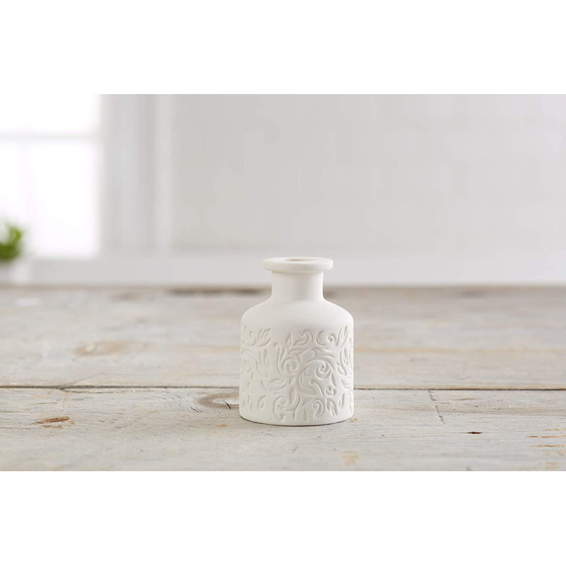 Ensemble de 3 vases de table en porcelaine blancs pour l'intérieur et l'extérieur Gjurgenka