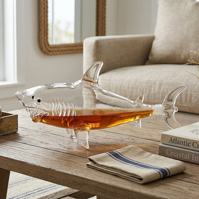 Bar Originale Borosilicate Glass Shark Decanter 720ml - Clear