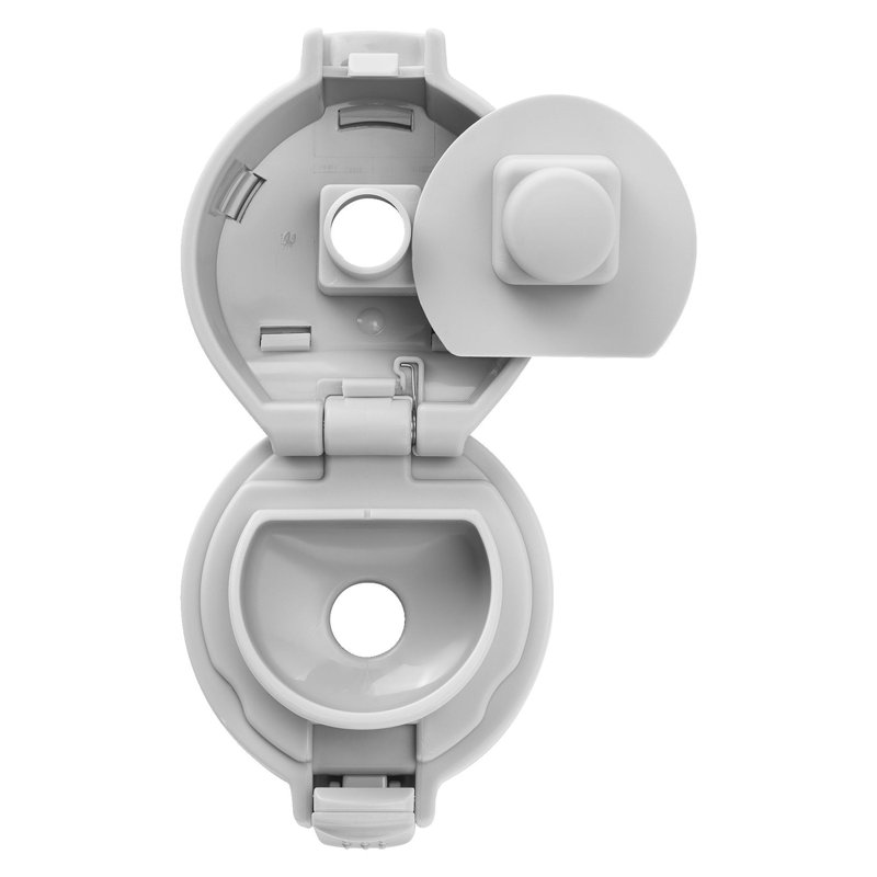 Bouteille Dinos, 350 ml, acier inoxydable, blanc-gris