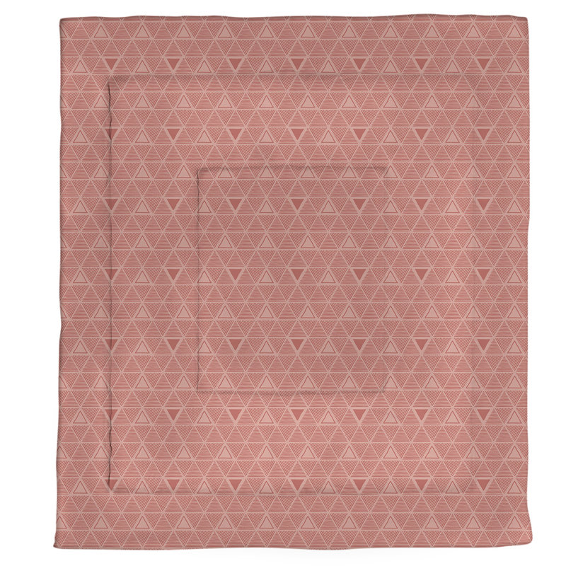 Édredon en microfibre réversible Patricia Geoffrey, Édredon simple TG, Rouge / lait