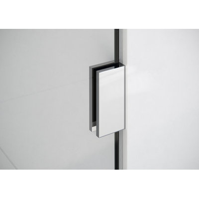Illume 42 in. x 78 in. Fully Frameless Wall Hinge Shower Door