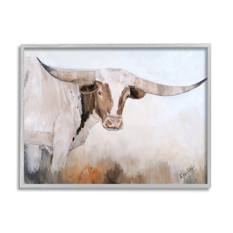 Bétail à la ferme - Peinture, H 24 po x l 30 po x P 1,5 po, Estampe numérique Farmhouse