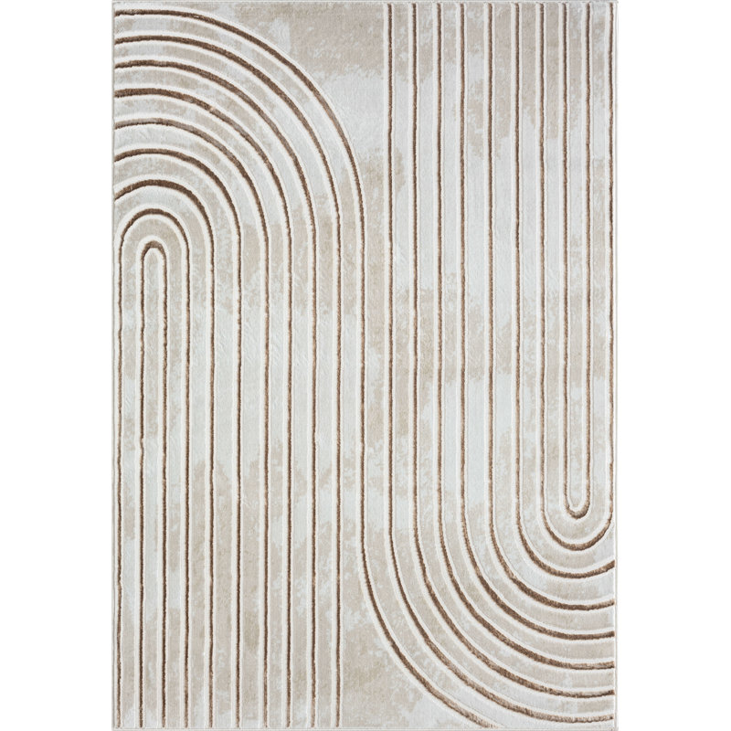 Iselis Geometric Indoor Rug, Rectangle 8'11" x 12'