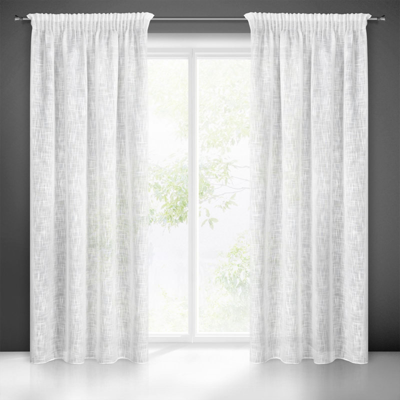 Foulton Semi -transparent Curtains Single Panel