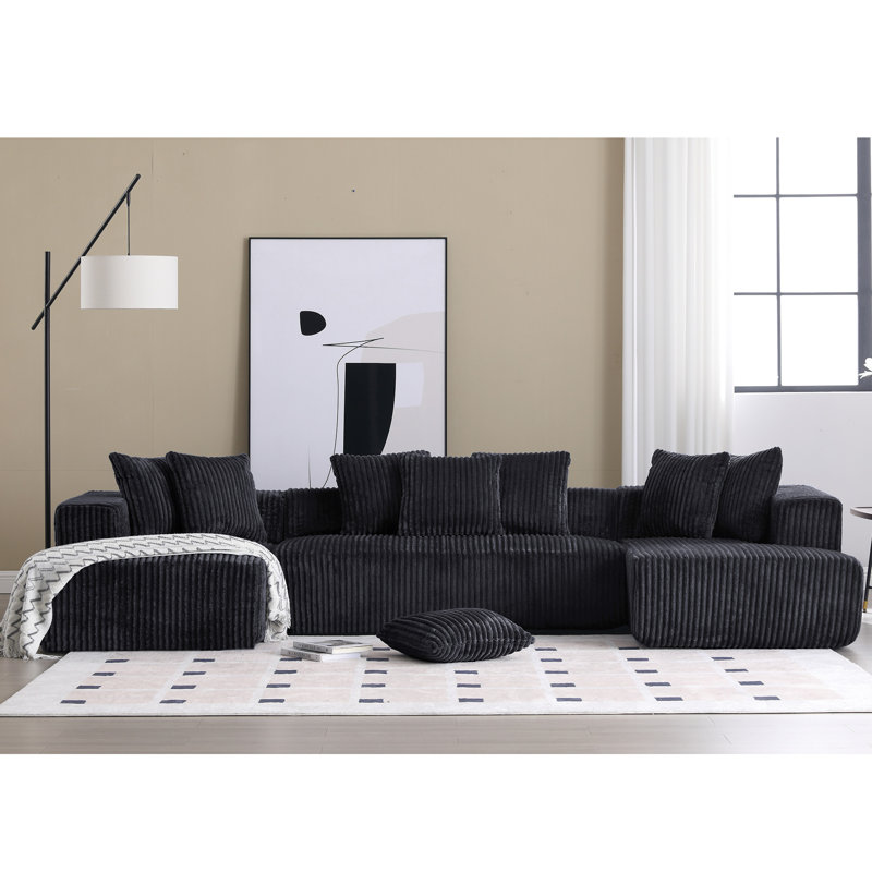 [NEW ARRIVED] [VIDEO PROVIDED]131'' Modular Sectional Couch