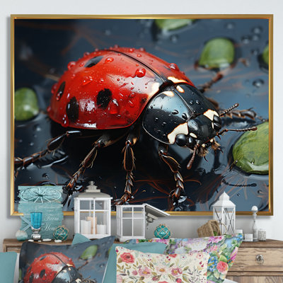 " Curious Ladybug Crimson Serenity I "
