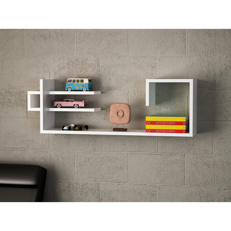 Tablette décorative 4 pièces Muscogee, Blanc