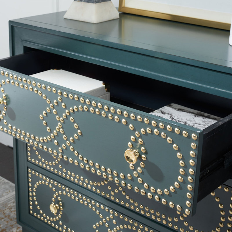 Bohon Accent Chest, Steel Teal